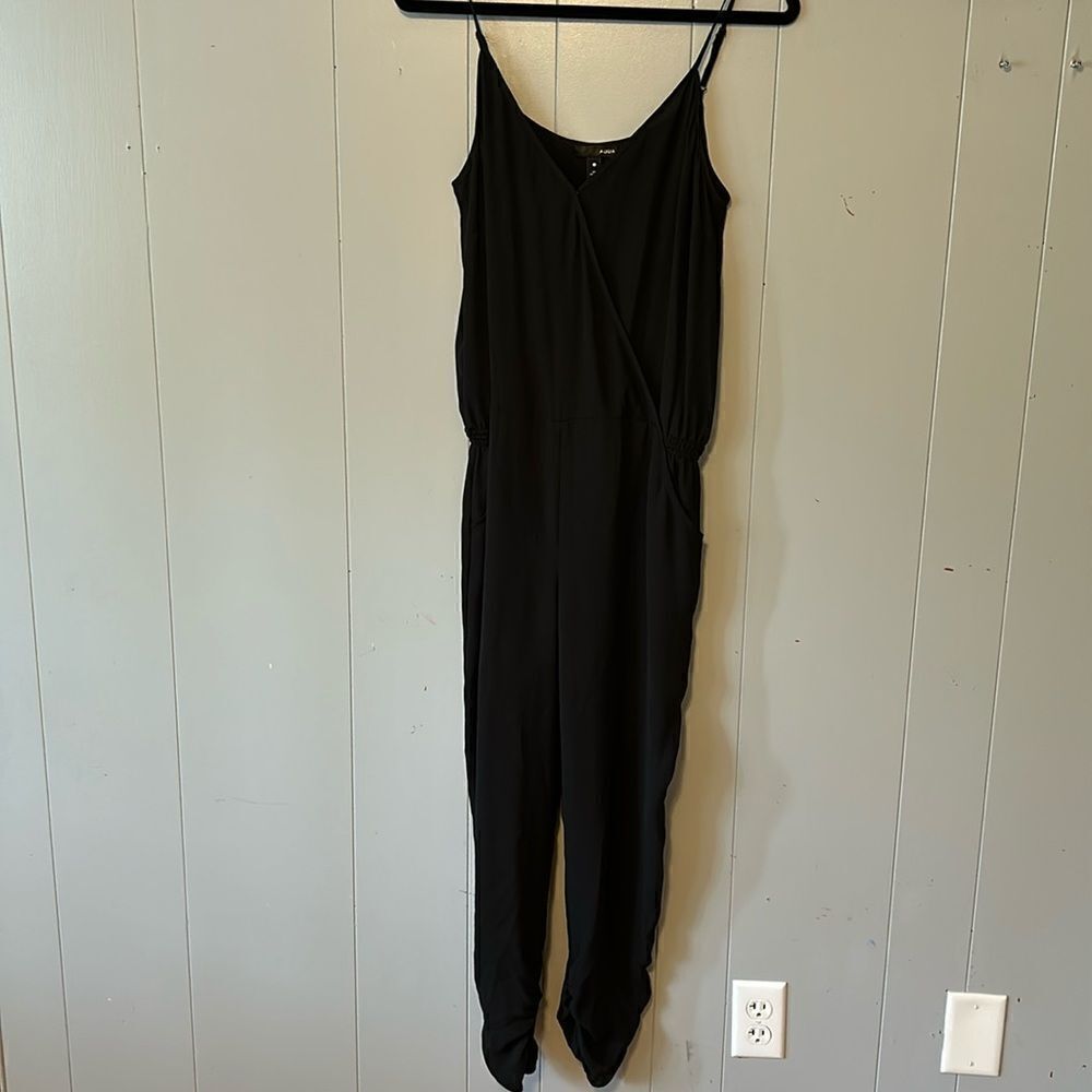Aqua Black Jumpsuit Size Large